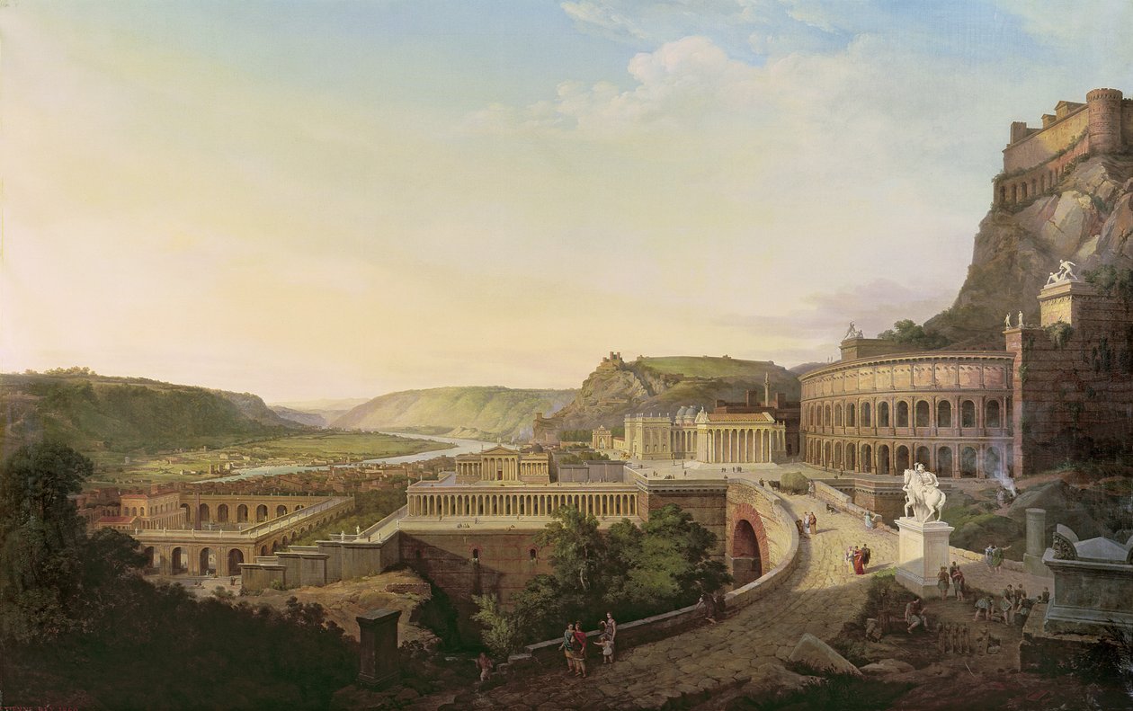 Näkymä Wienistä Rooman aikoina, 1860 tekijältä Etienne Rey