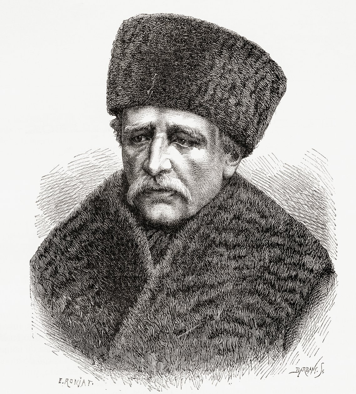 Paroni Nils Adolf Erik Nordenskiold, 1878 tekijältä Etienne Antoine Eugene Ronjat