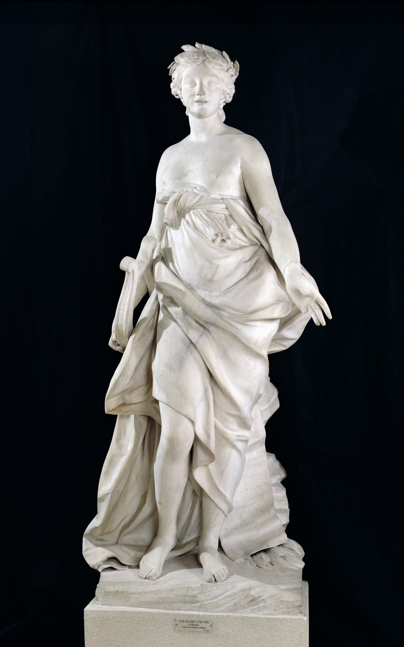 Musiikki, 1757 (marmori) tekijältä Etienne Maurice Falconet