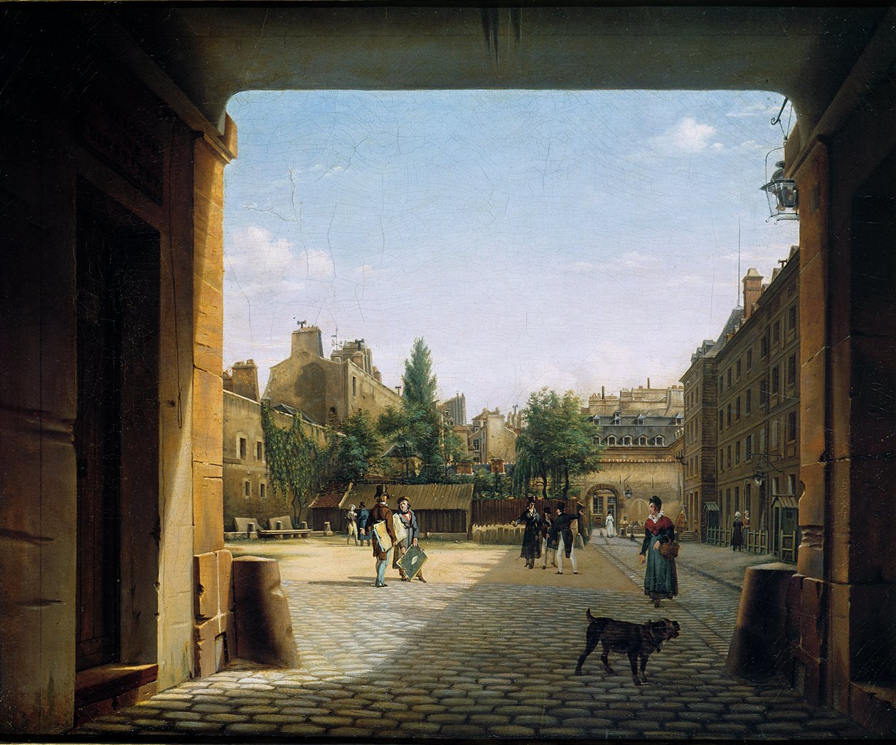 Institut de Francen piha, 1825-62 tekijältä Etienne Bouhot