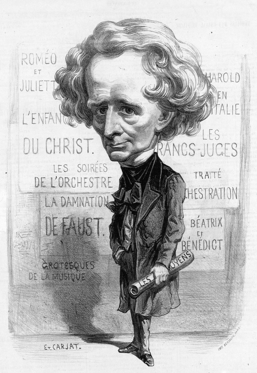 Étienne Carjatin tekemä Berlioz-karikatyyri tekijältä Etienne Carjat