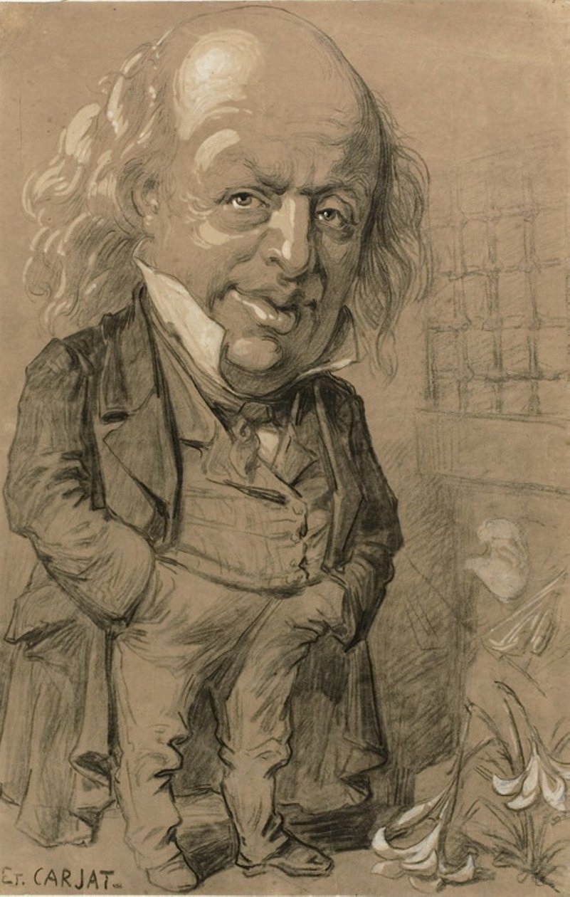 Pierre-Jean de Berangerin karikatyyrimuotokuva tekijältä Etienne Carjat
