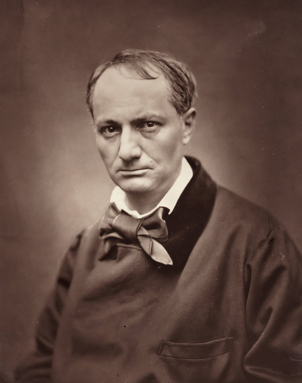 Charles Baudelaire ranskalainen runoilija, kriitikko ja kirjailija, 1821-1867, n. 1863. tekijältä Etienne Carjat