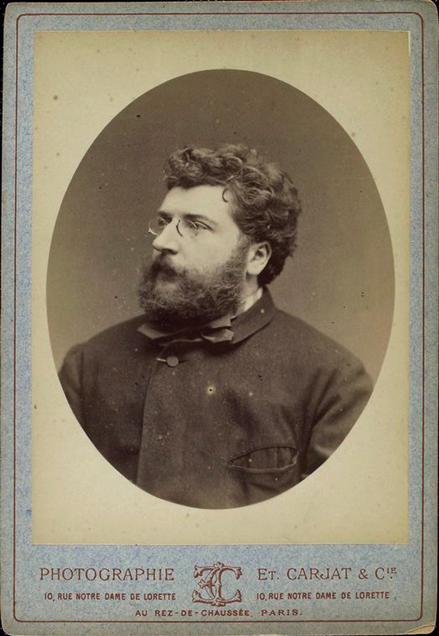 Georges Bizet, ranskalainen säveltäjä ja pianisti, 1870-luku tekijältä Etienne Carjat