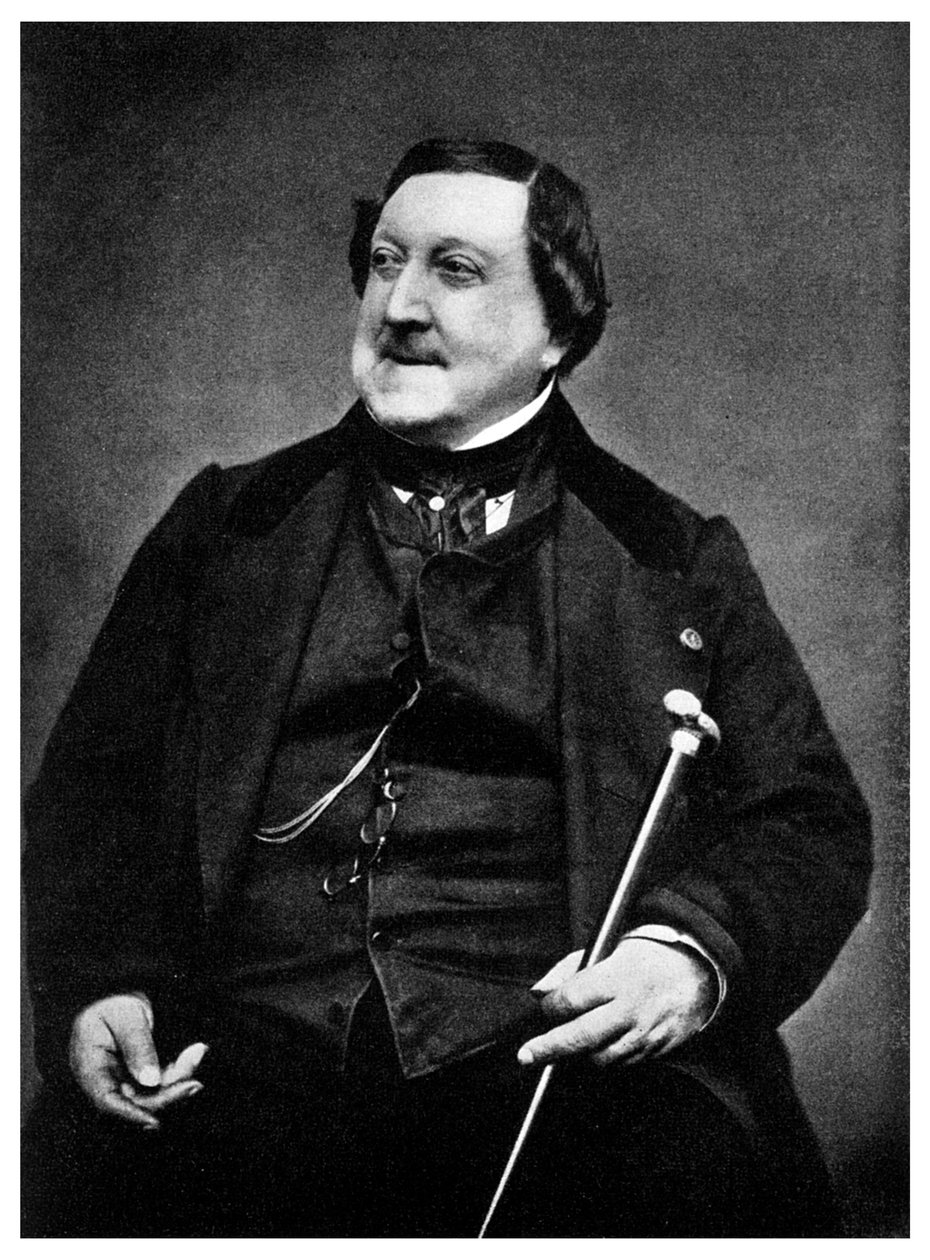 Gioachino Rossini, italialainen säveltäjä, 1800-luku 1956 tekijältä Etienne Carjat