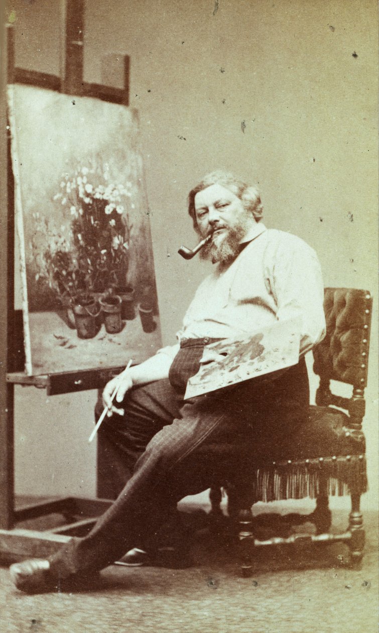 Gustave Courbet, 1860-luku. tekijältä Etienne Carjat