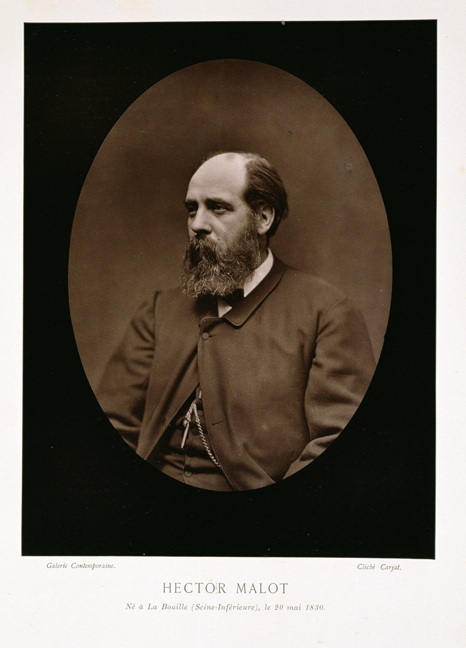 Hector Malot (1830-1907), Galerie Contemporainesta, n. 1874-78 tekijältä Etienne Carjat