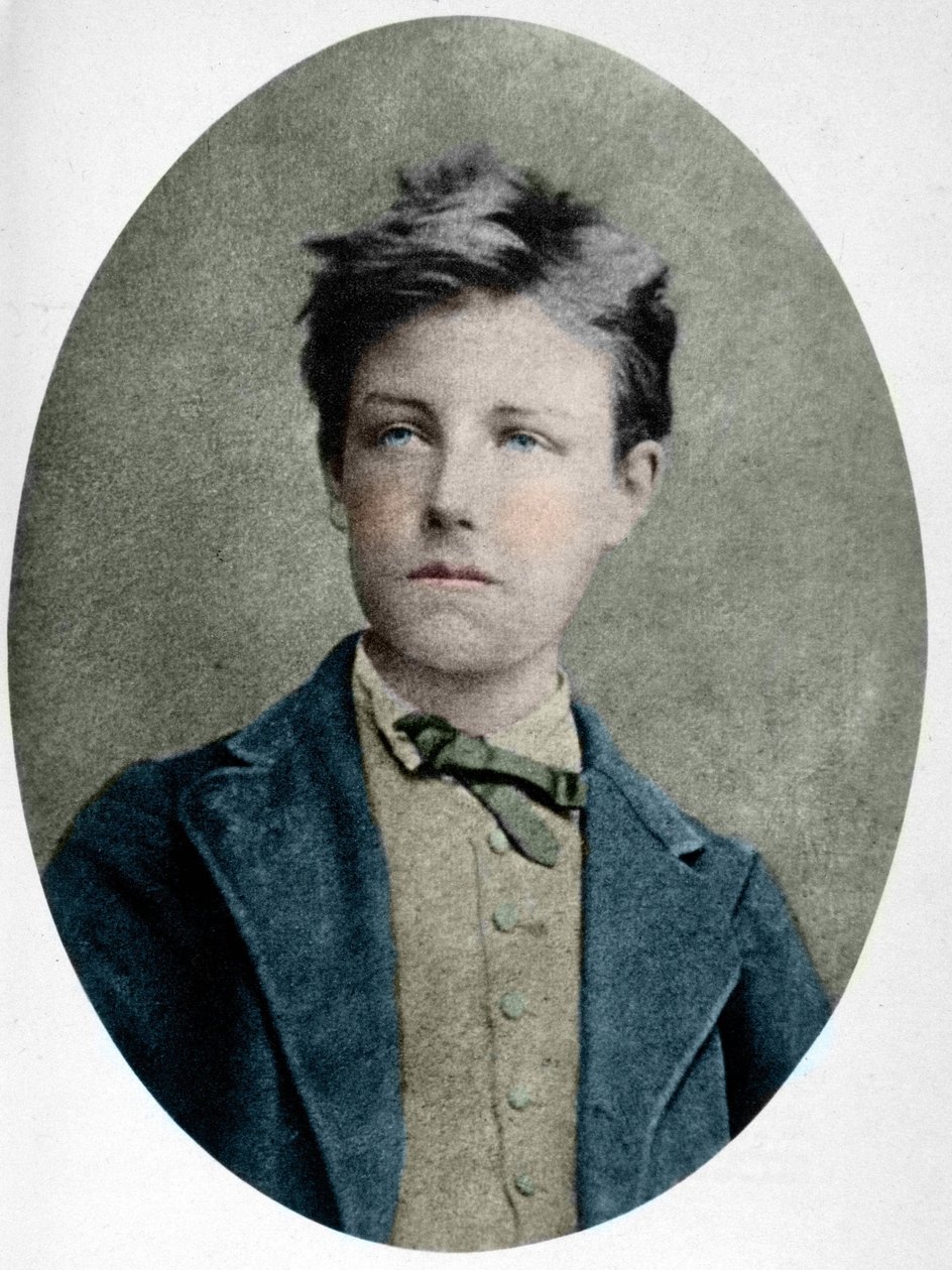 Muotokuva Arthur Rimbaudista (1859 - 1891) 17-vuotiaana. tekijältä Etienne Carjat