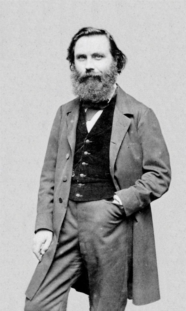 Ranskalaisen kirjailijan ja toimittajan Eugène Garcinin (1830-1909) muotokuva. tekijältä Etienne Carjat