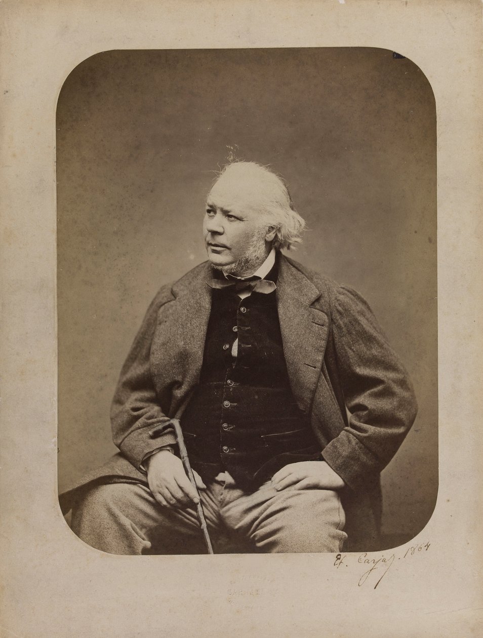 Honoré Daumierin muotokuva 1808-1879, 1864. tekijältä Etienne Carjat