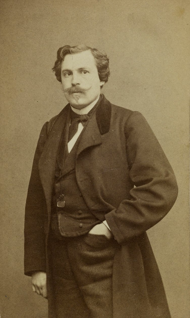 Jules Huot de Goncourtin muotokuva 1830-1870. tekijältä Etienne Carjat