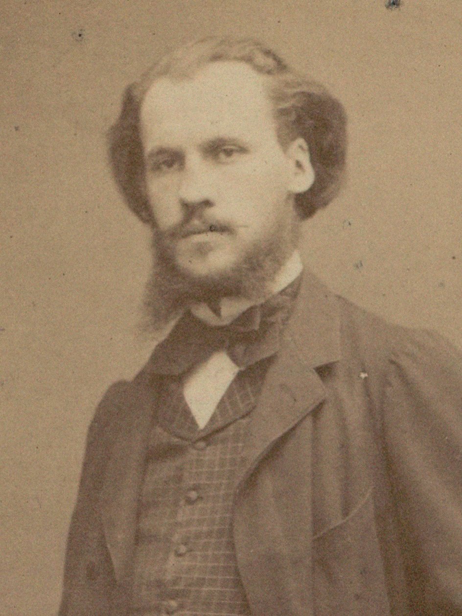 Säveltäjä Charles Lenepveun muotokuva 1840-1910, 1870. tekijältä Etienne Carjat