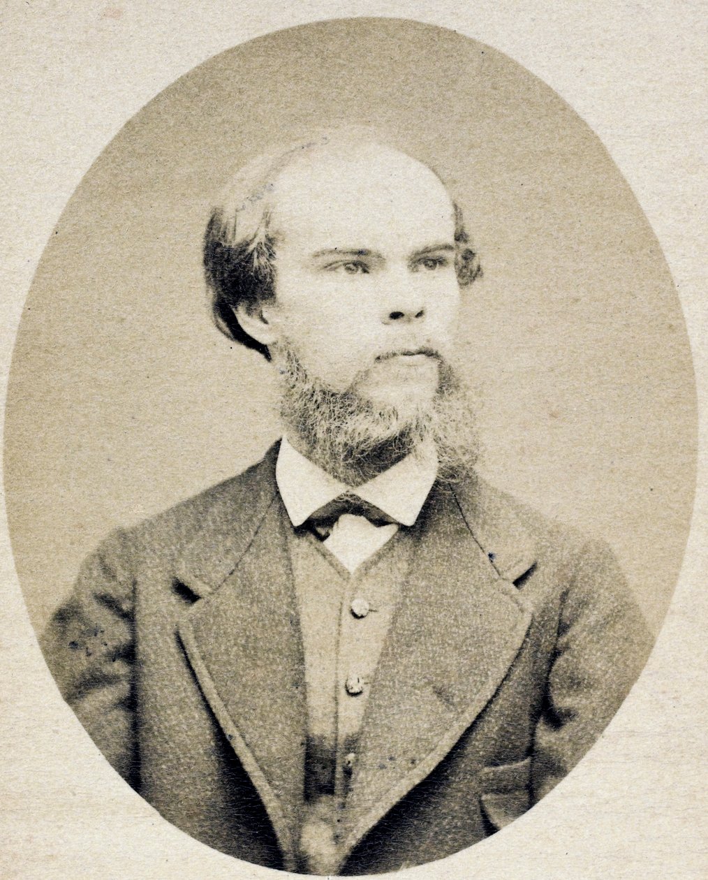 Runoilija Paul Verlainen (1844-1896) muotokuva par Carjat, Etienne (1828-1906), n. 1870 - Valokaiverrus, 7x5 - Yksityinen kokoelma tekijältä Etienne Carjat