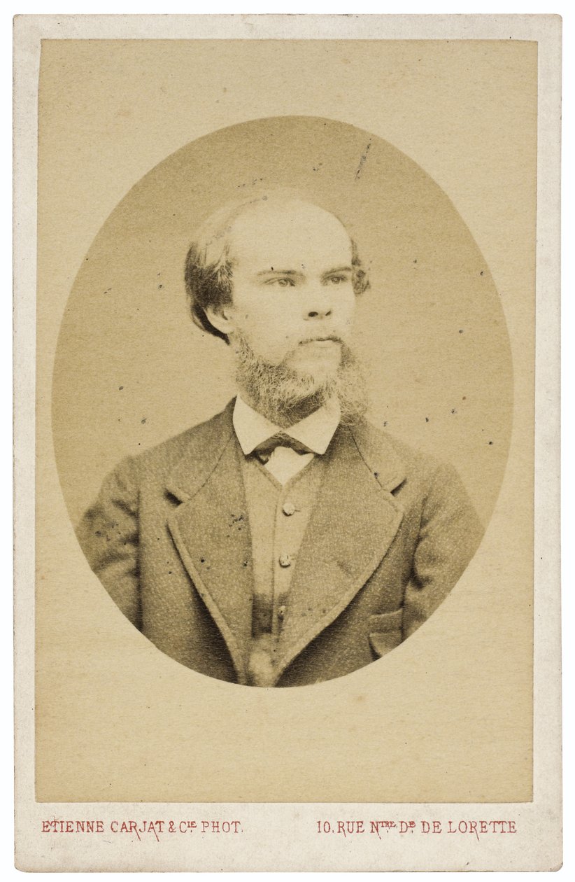 Runoilija Paul Verlainen muotokuva 1844-1896, n. 1870 tekijältä Etienne Carjat