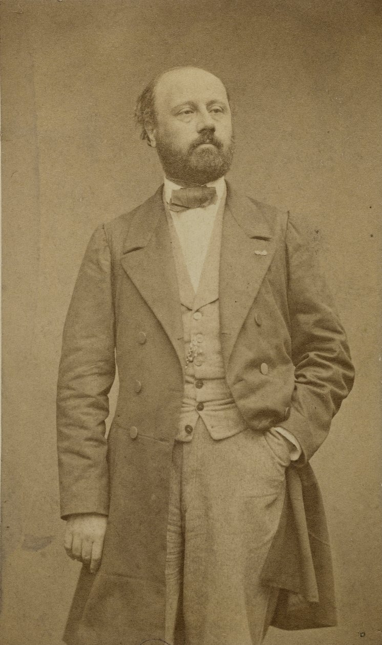 Muotokuva säveltäjä François Bazinista 1816-1878, noin 1760. tekijältä Etienne Carjat