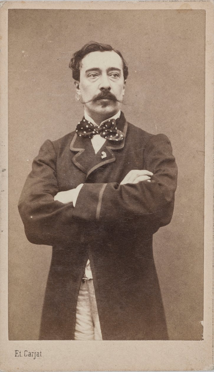 Taidemaalari Alfred Stevensin muotokuva 1828-1906, n. 1870. tekijältä Etienne Carjat