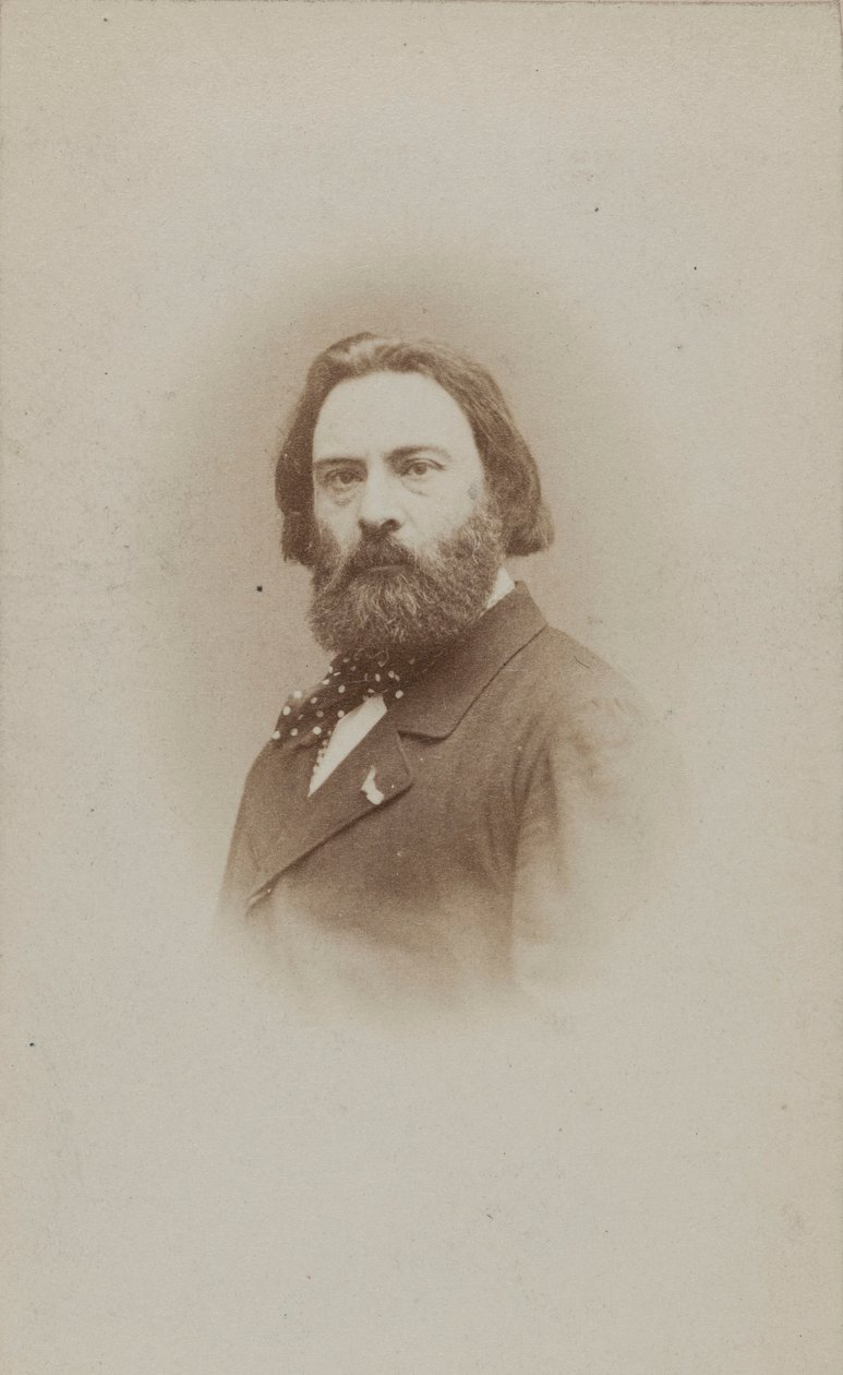 Pianisti ja säveltäjä Émile Prudentin muotokuva 1817-1863, noin 1860. tekijältä Etienne Carjat