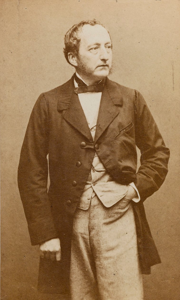 Pianisti ja säveltäjä Sigismund Thalbergin muotokuva 1812-1871, n. 1860. tekijältä Etienne Carjat