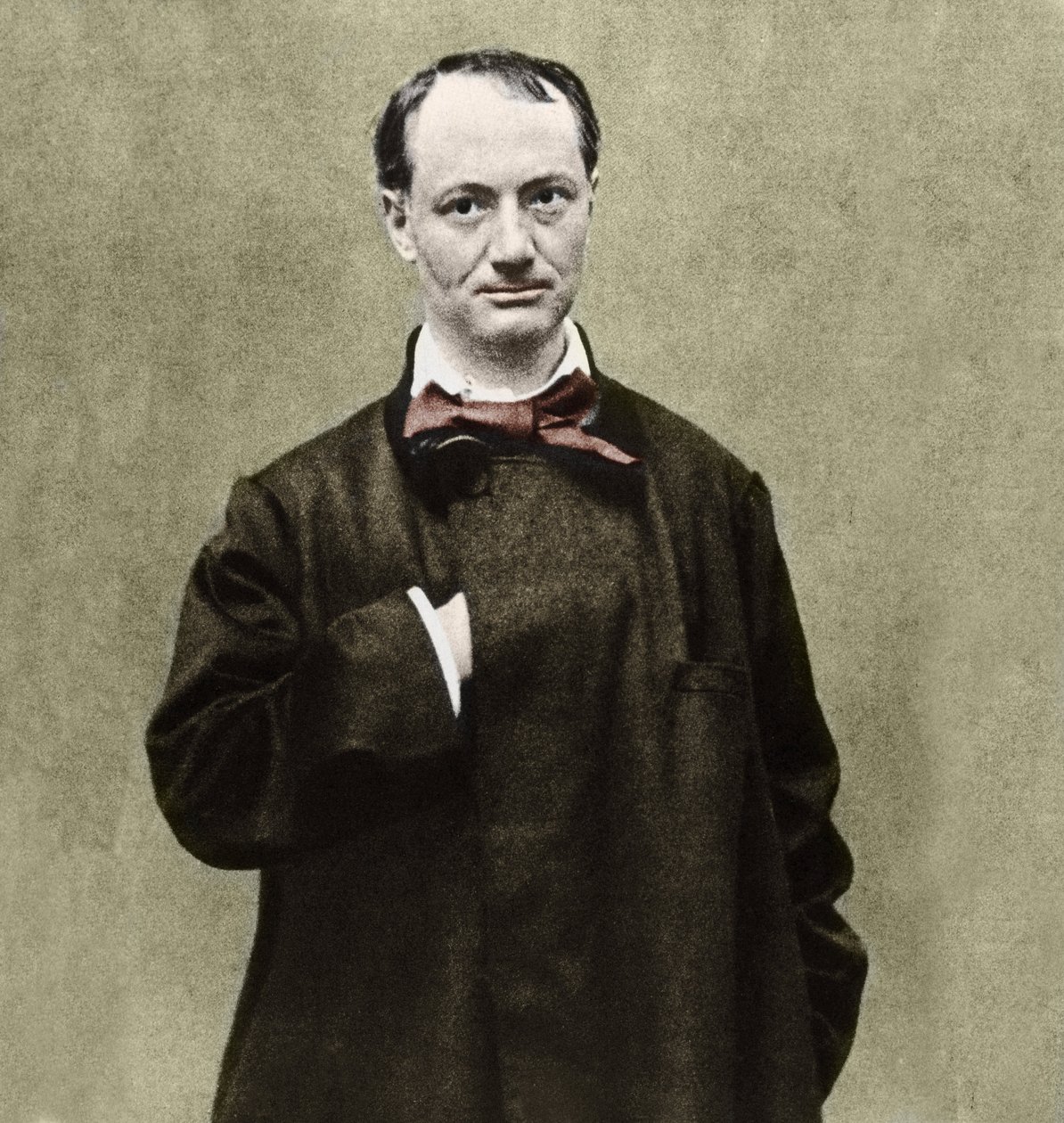 Runoilija Charles Baudelairen (1821-1867) muotokuva. tekijältä Etienne Carjat