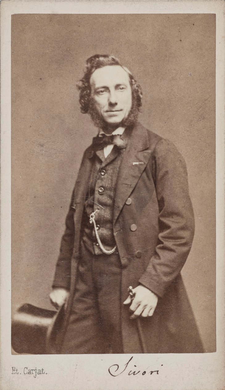 Viulisti ja säveltäjä Camillo Sivorin muotokuva 1815-1894. tekijältä Etienne Carjat