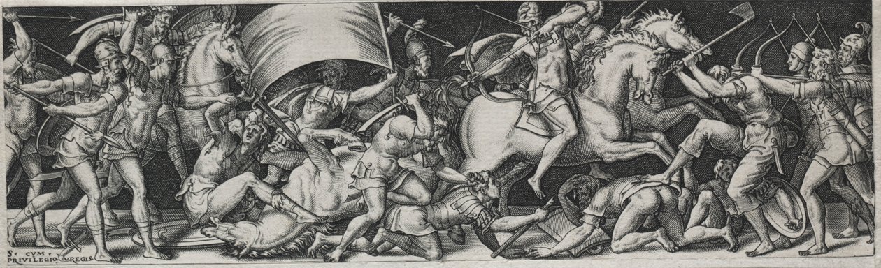 Taistelut ja voitot, luultavasti 1560-luku. tekijältä Etienne Delaune