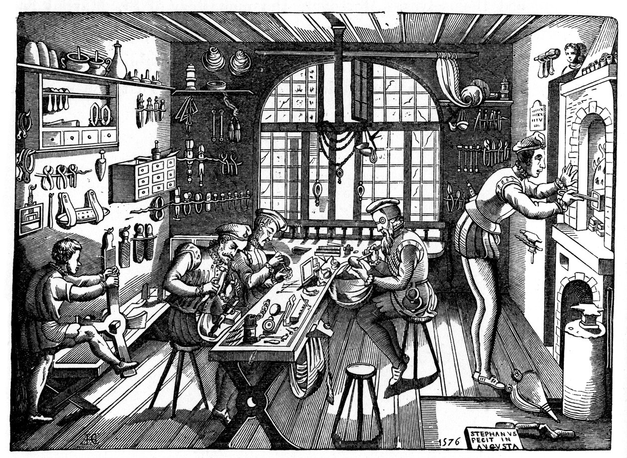 Etienne Delaunen studio, 1576, 1870. tekijältä Etienne Delaune