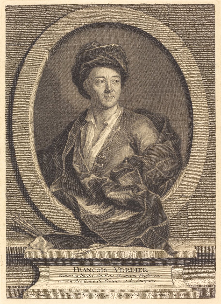 Francois Verdier tekijältä Etienne Desrochers after Jean Ranc