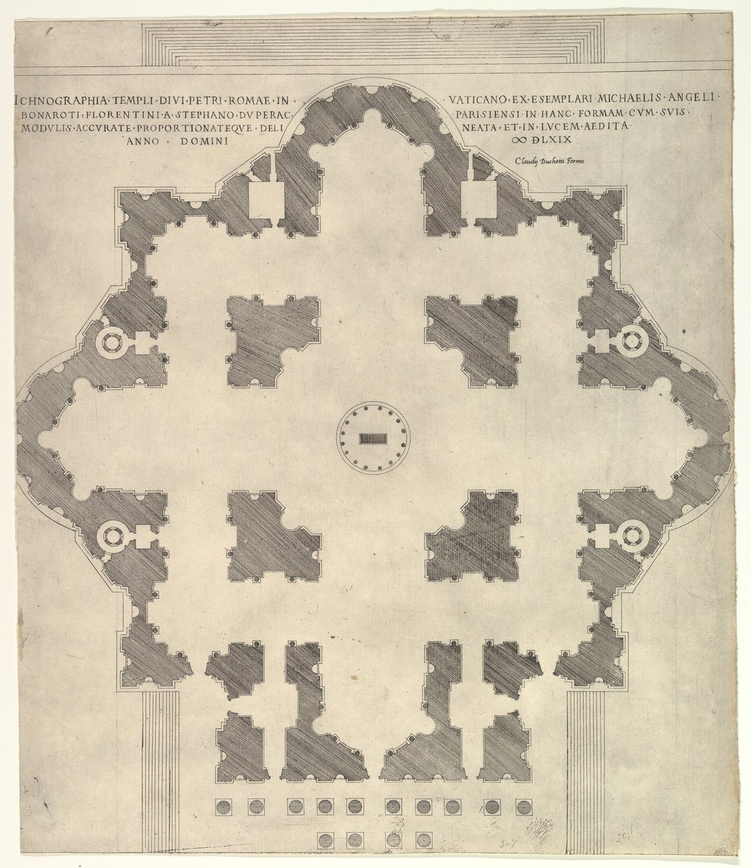 Pietarin suunnitelma Peters, 1569 tekijältä Etienne Duperac