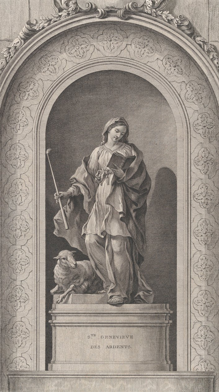 Foundlings kappeli Pariisissa: Sainte Geneviève des Ardents, 1757., 1757. tekijältä Etienne Fessard