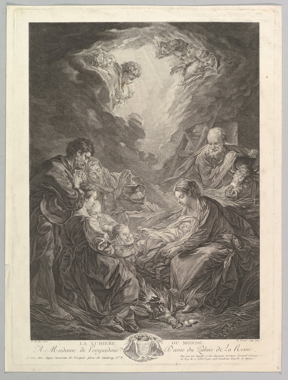 Maailman valo, 1761. tekijältä Etienne Fessard