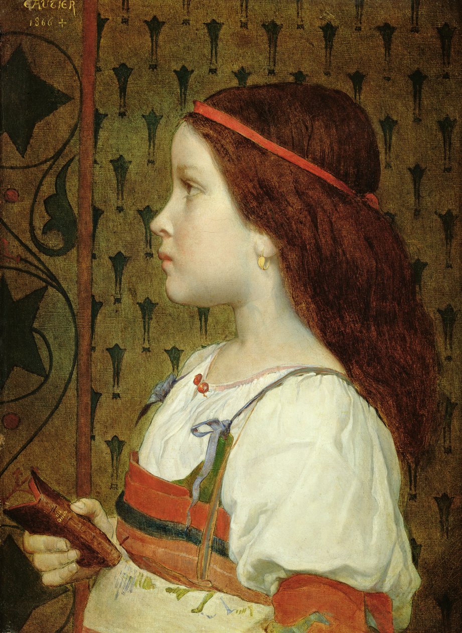 Lapsen pää, 1866 tekijältä Etienne Gautier