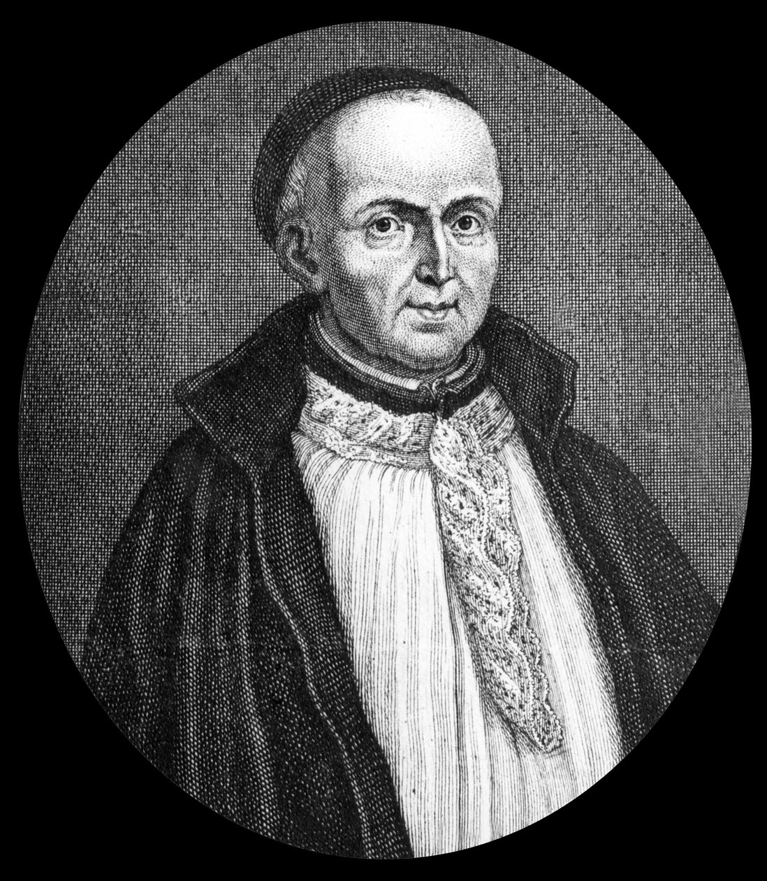 Michel Le Tellier (1643-1719) ranskalainen teologi, jesuiitta, Ludvig XIV:n rippi-isä, kaiverrus. tekijältä Etienne Jehandier (after) Desrochers