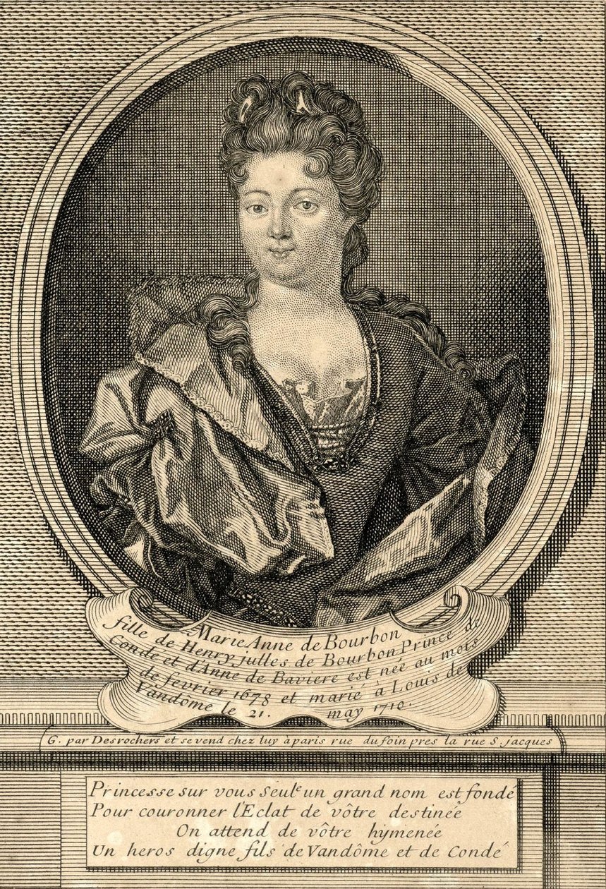 Marie Anne de Bourbon, Vendômen herttuatar tekijältä Etienne Jehandier Desrochers