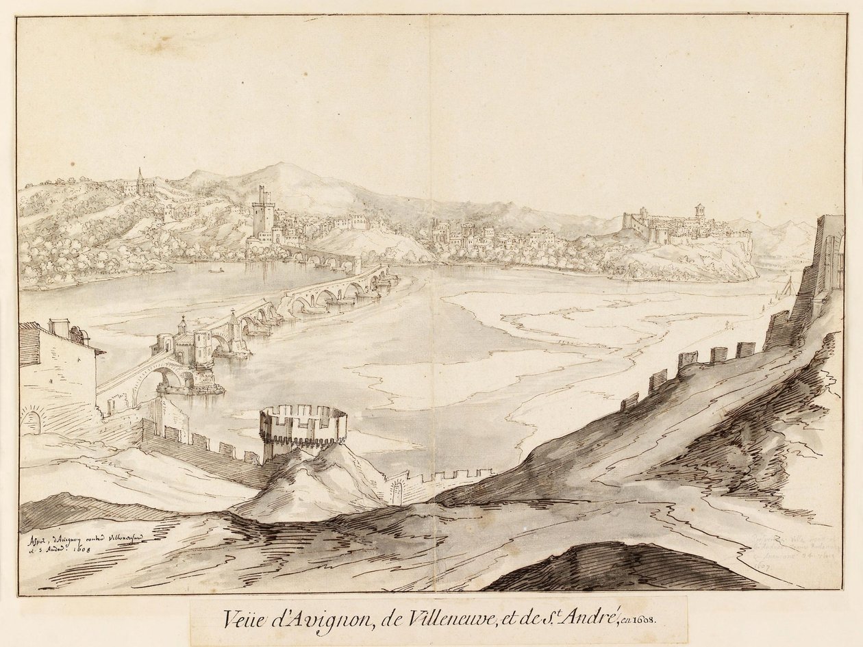 Martellage 1608 Pont Saint Benezet tekijältä Etienne Martellange