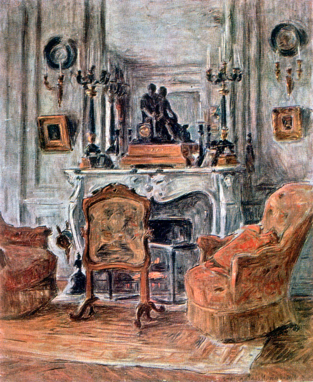 Olohuone, 1900 tekijältä Etienne Moreau Nelaton