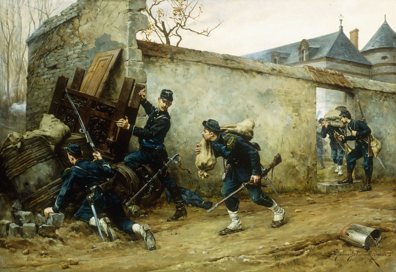 Yllätyshyökkäys, 1888 tekijältä Etienne Prosper Berne Bellecour