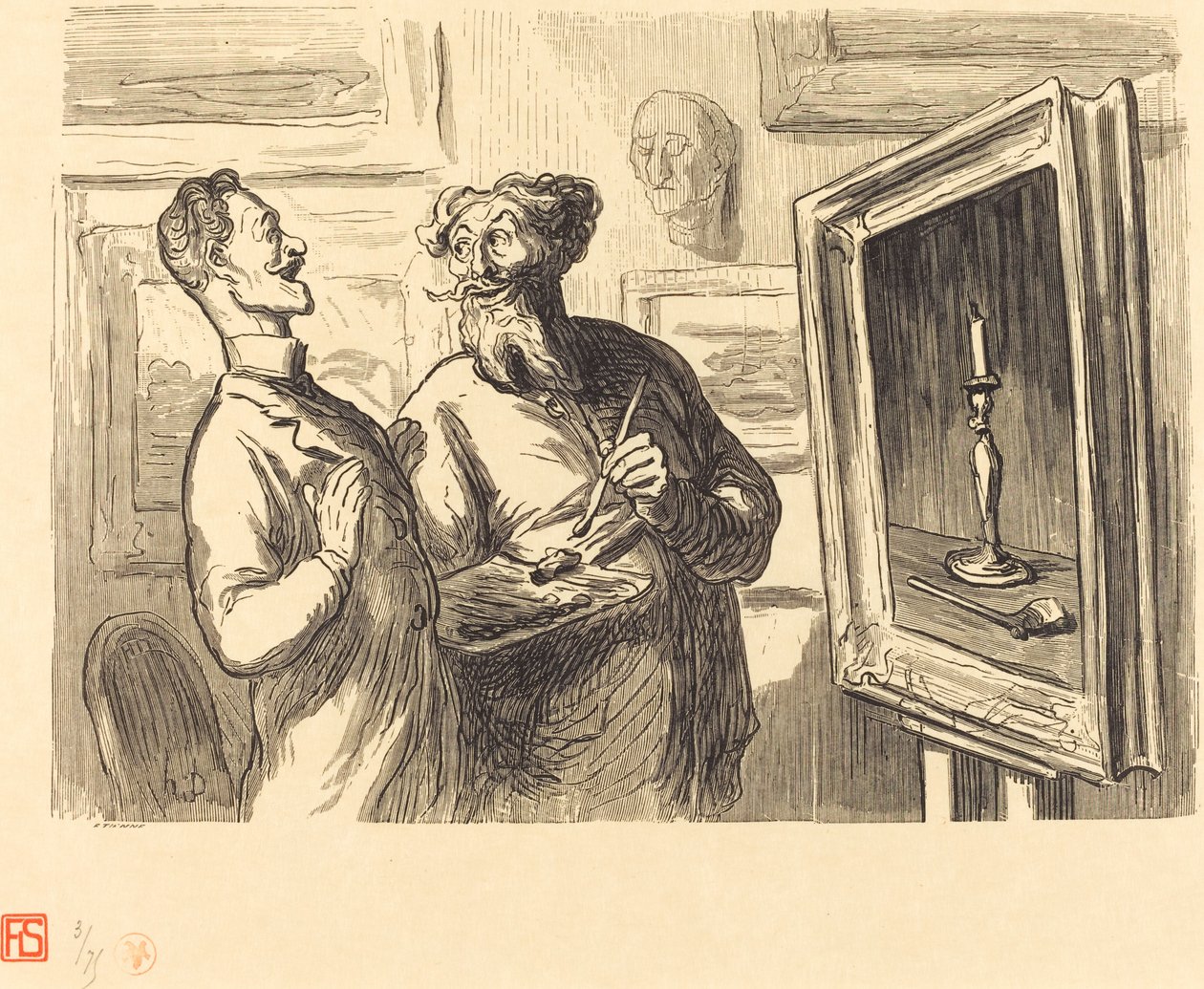 Realisti löytää aina realistisemman, joka ihailee häntä tekijältä Etienne after Honoré Daumier