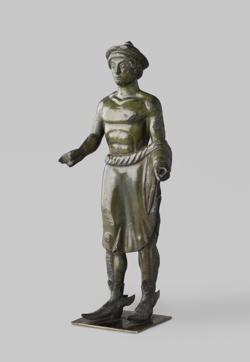 Etruskien pronssipatsas Turmsista (Hermes) (kupariseos) tekijältä Etruscan