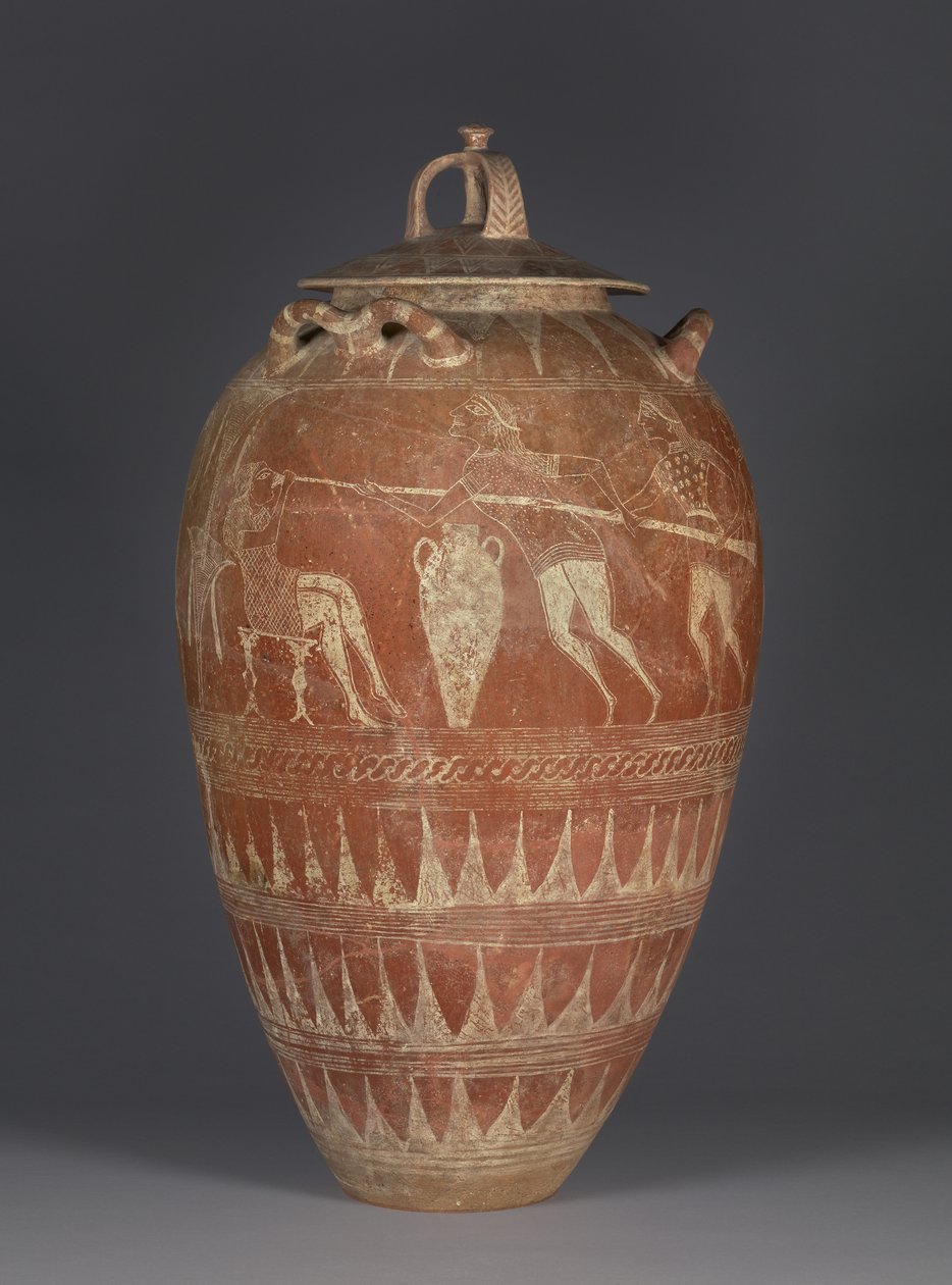 Etruskien kannelliset pithot, joissa on sokaistettu Polyphemos, 650-25 eKr. (terrakotta) tekijältä Etruscan