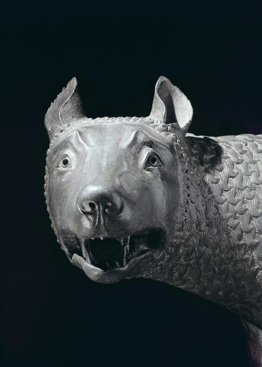 Capitoline She-Wolf (pronssi) (yksityiskohta) tekijältä Etruscan
