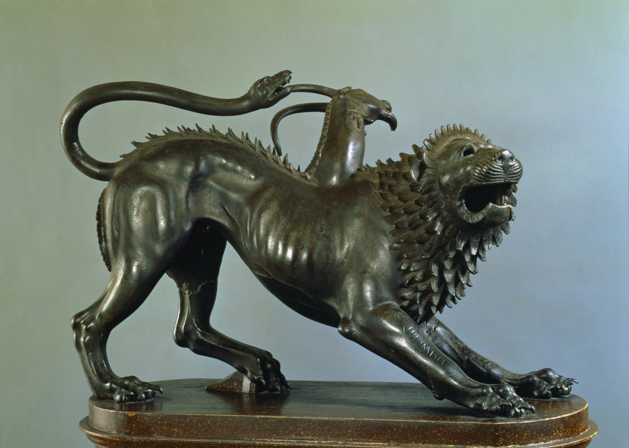 The Wounded Chimera of Bellerophon (pronssi) (katso lisätietoja numerosta 104199) tekijältä Etruscan