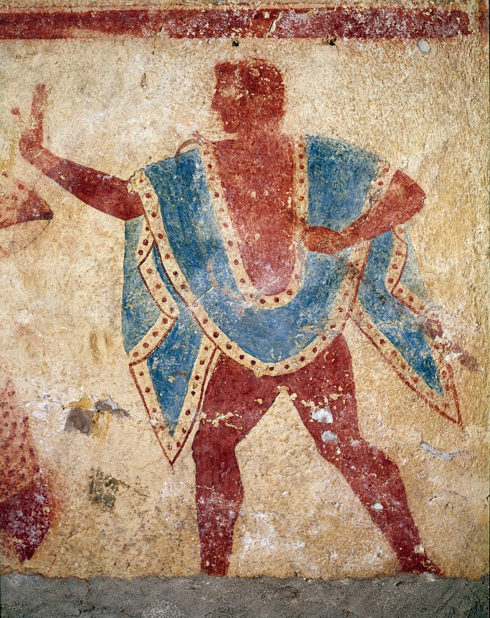 Tanssija (Freskon yksityiskohta, 5. vuosisadalla eKr.) tekijältä Etruscan
