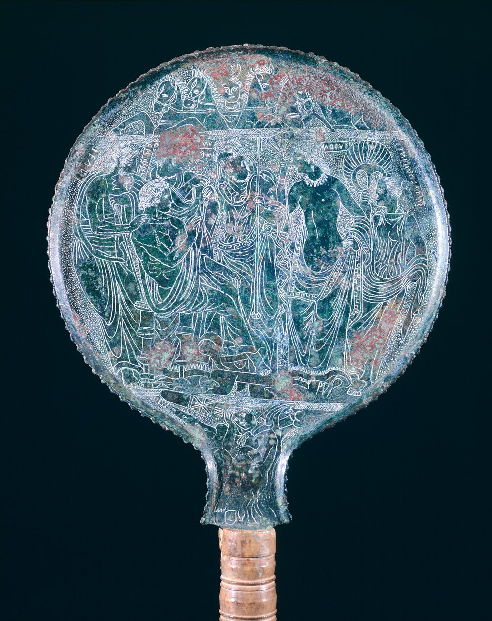 Kaiverrettu pronssipeili, Todista (Umbria). Etruskien sivilisaatio, 4. vuosisadalla eKr. tekijältä Etruscan