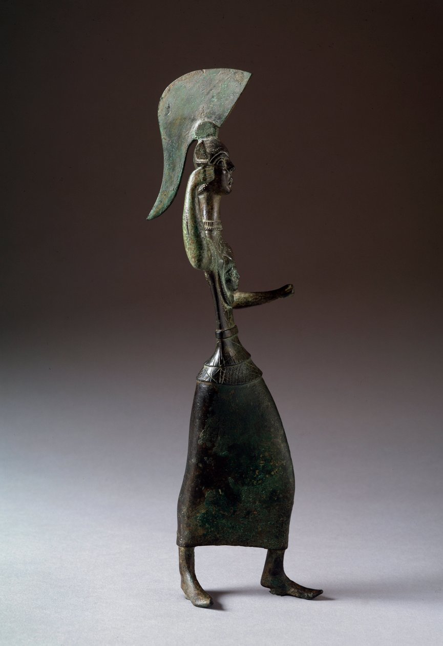 Etruskien jumalatar Menerva (Menrva) - Pronssiveistos, 440-420 eaa. tekijältä Etruscan