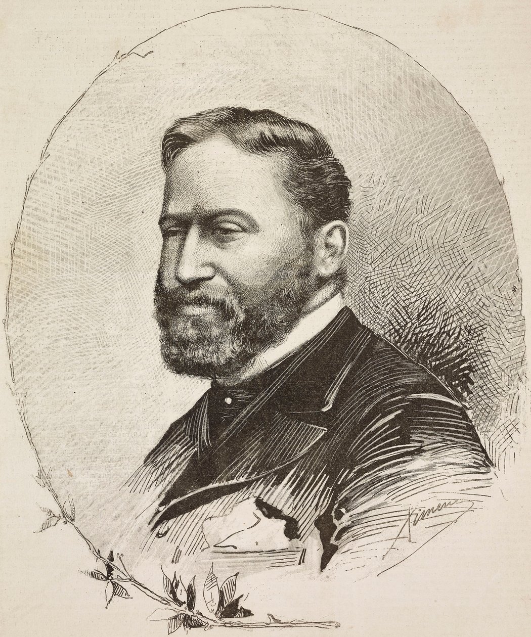 Giuseppe De Nittisin (1846-1884) muotokuva tekijältä Ettore Ximenes
