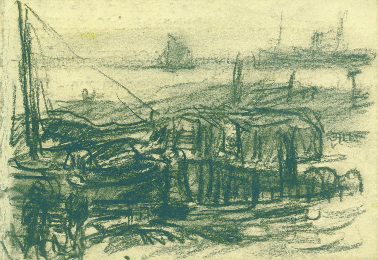 Schiffe auf der Schelde tekijältä Eugeen van Mieghem