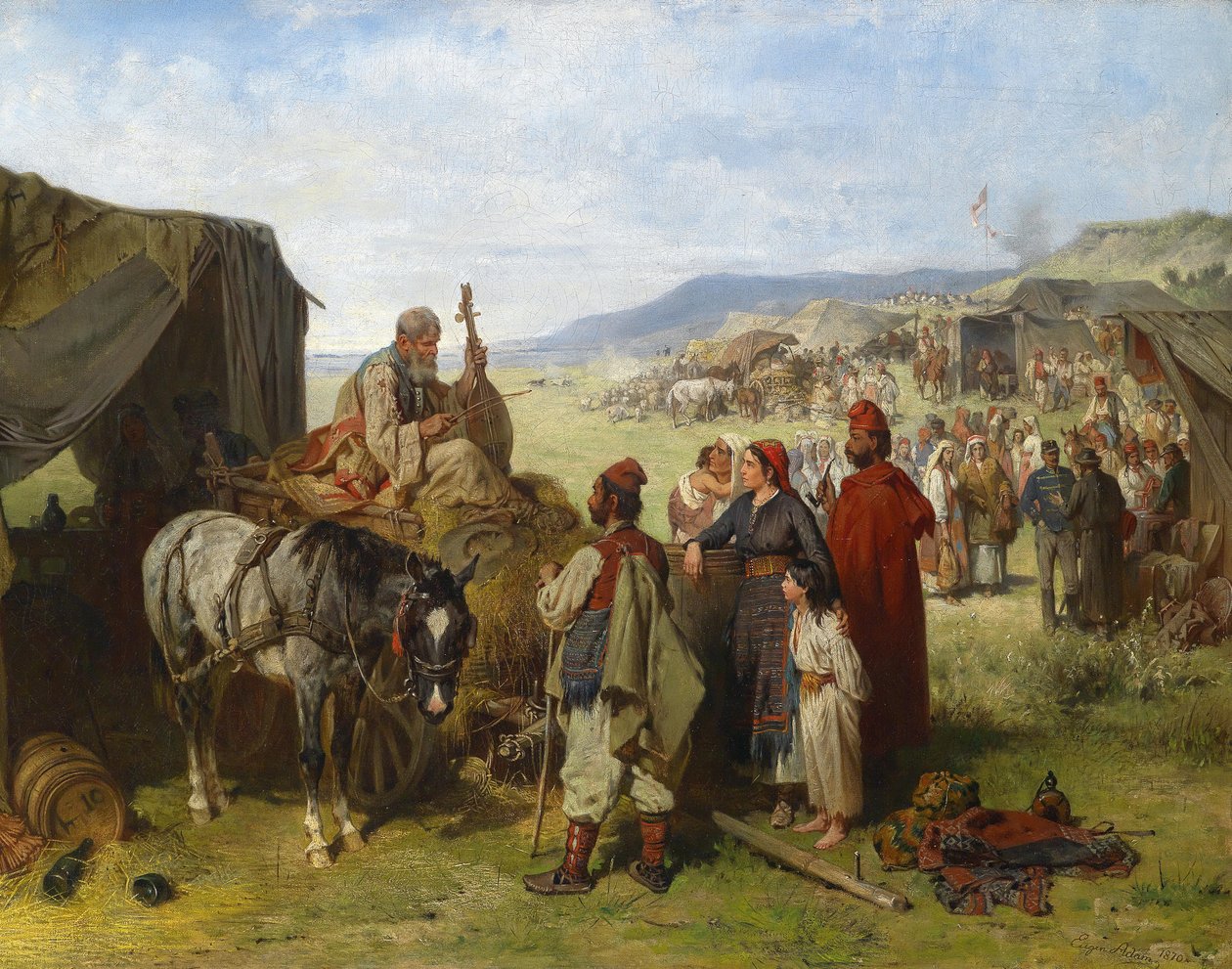Feldlager Dalmatienissa tekijältä Eugen Adam