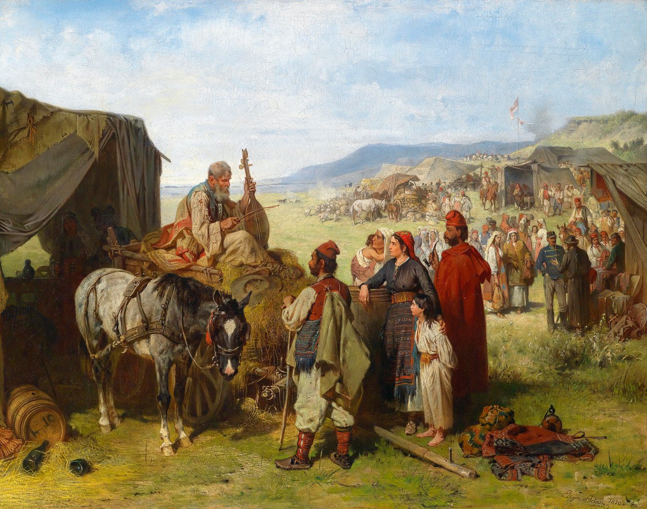 Feldlager Dalmatienissa tekijältä Eugen Adam