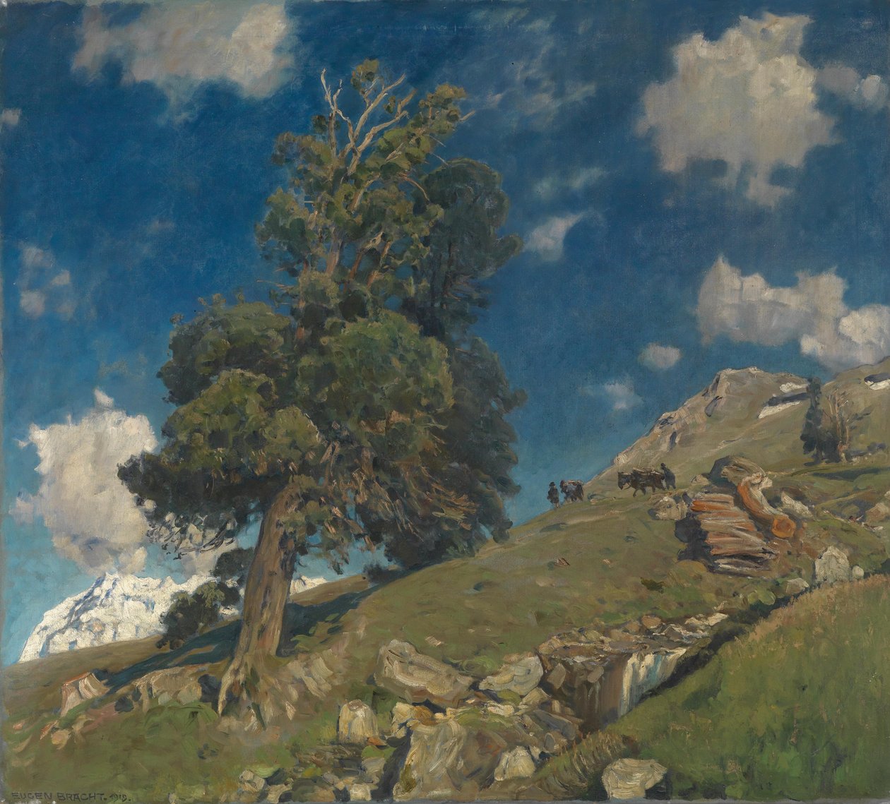 Eugen Felix Prosper Bracht Monte Rosa und Arven tekijältä Eugen Felix Prosper Bracht