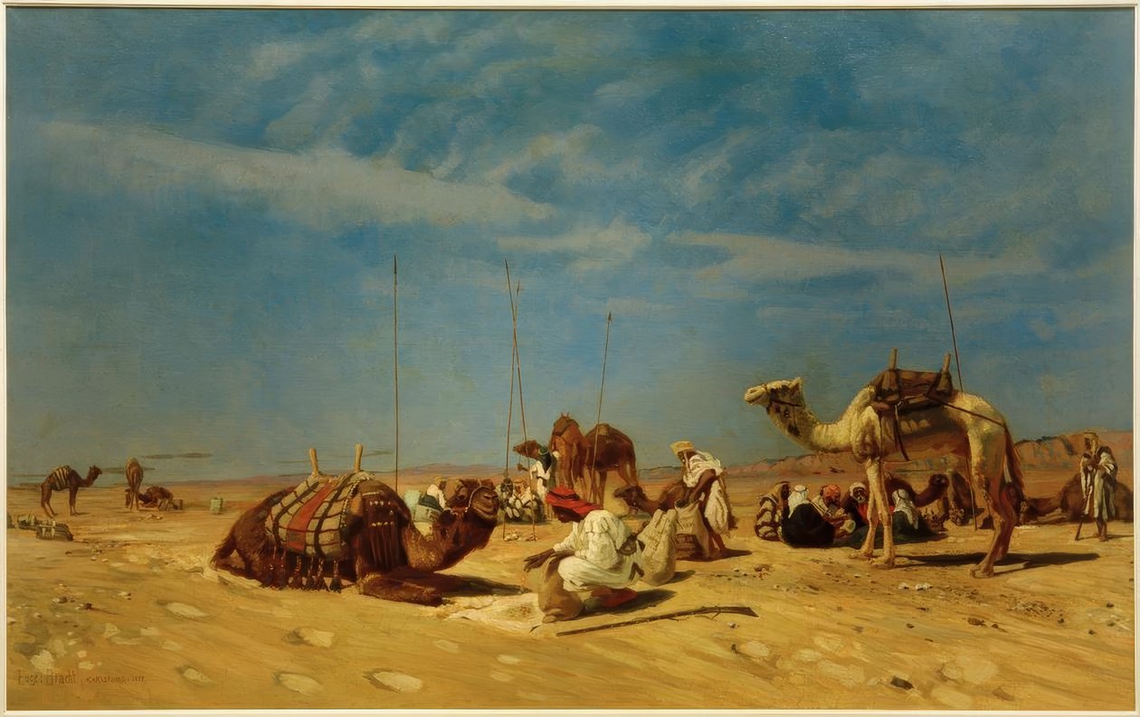 Lepo Arabassa (Petrean Arabia) tekijältä Eugen Felix Prosper Bracht